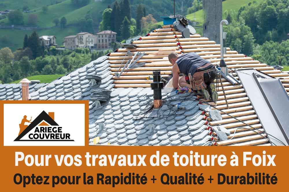 Travaux de couverture à Foix